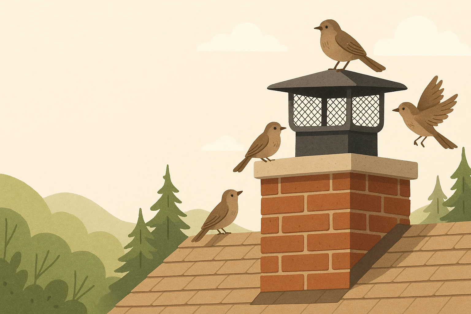 Blog & Update 16 MetroChimneyPDX Chimney Caps and Birds: What Portland Homeowners Need to Know About Nesting Laws