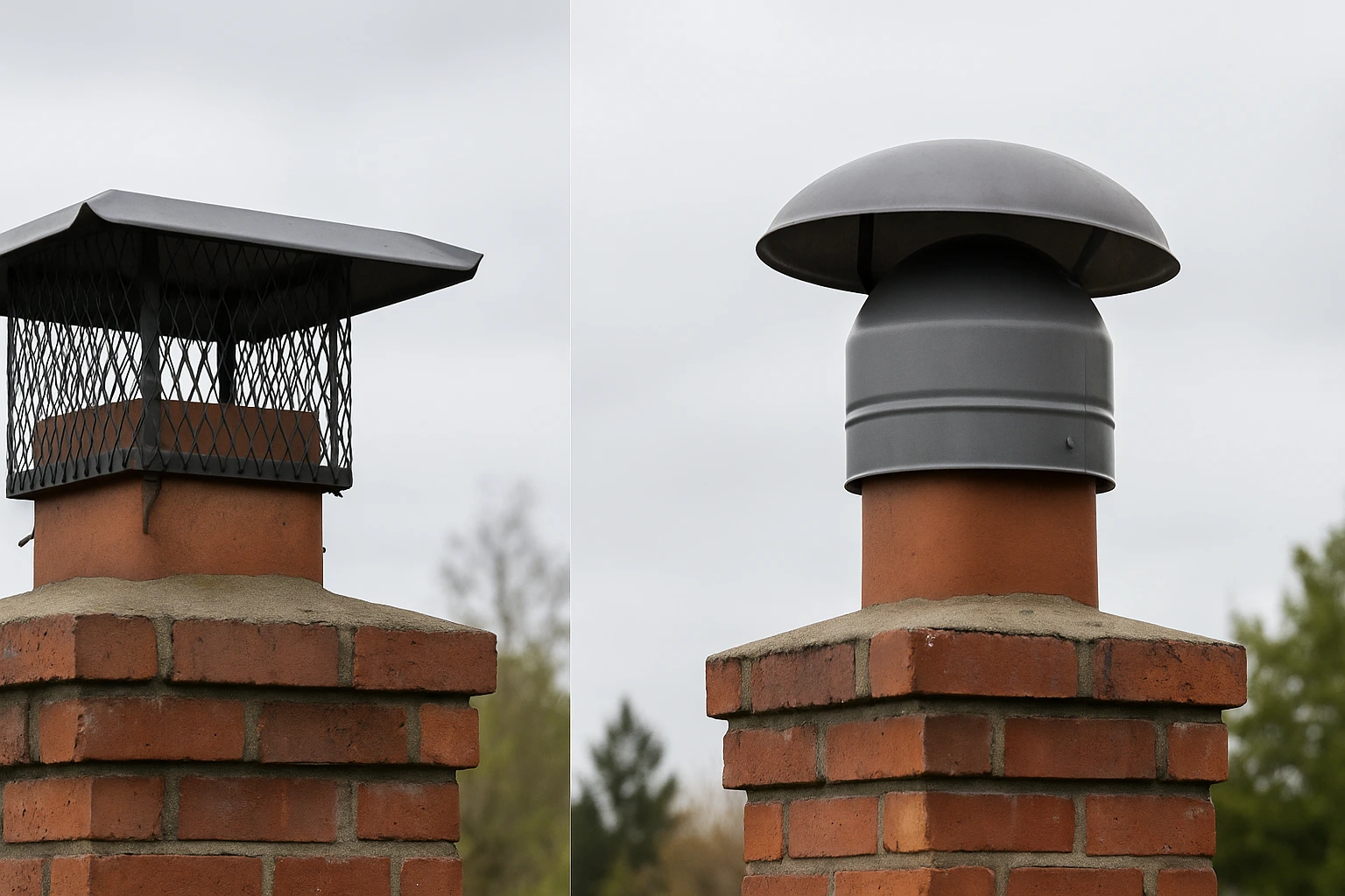 Blog & Update 13 MetroChimneyPDX Standard Chimney Cap vs. Wind Cap: Which One Does Your Portland Home Need?